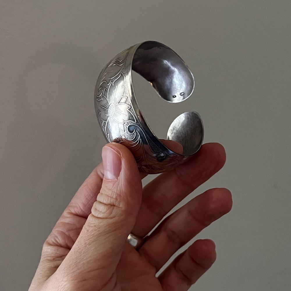 Vintage sterling silver cuff